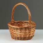 Набор плетеных корзин, 39х30х16/36 см, 32х24х14/32 см, 27х19х12/27 см, 3 шт, ива - фото 24321757