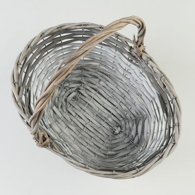 Корзина плетёная для хранения Knute, ива, серая, набор 3 шт.