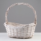 Набор корзин плетеных, 42x30x13/17/36 см, 35x26x10/15/32 см, 30x20x9/13/27 см, 3 шт, ива - фото 27350395