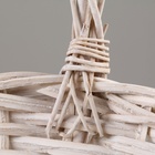 Набор корзин плетеных, 42x30x13/17/36 см, 35x26x10/15/32 см, 30x20x9/13/27 см, 3 шт, ива - фото 27350397