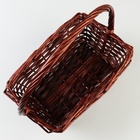 Набор корзин, 43х32х16/43 см, 37х26х14/37 см, 31х20х12/35 см, 3 шт, ива - фото 23738326