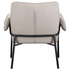 Лаунж-кресло Aline, 760×610×750 мм, шенилл, цвет серо-бежевый - Фото 11