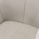 Лаунж-кресло Aline, 760×610×750 мм, шенилл, цвет серо-бежевый - Фото 14