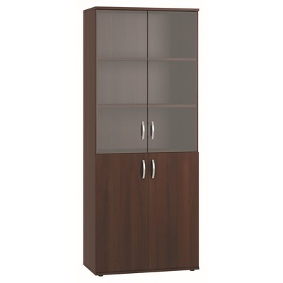 Шкаф – витрина четырёхстворчатая для документов, 804×423×1980 мм, цвет орех мария луиза