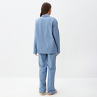 Пижама женская (рубашка и брюки) KAFTAN "Basic" р.40-42, голубой - Фото 5