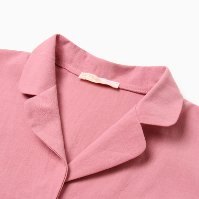 Пижама женская (рубашка, брюки) KAFTAN Basic, размер 40-42, розовая