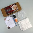 Подставка из гипса. Набор для создания поддона с красками «Шестиугольник» - Фото 2