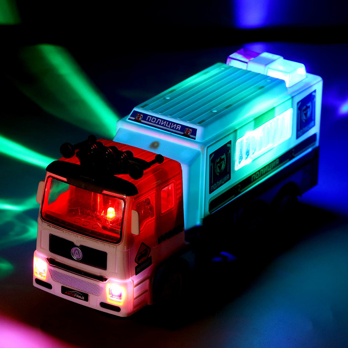 Машина «Полиция», свет, звук, работает от батареек