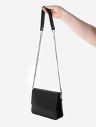 Ручка для сумки, с плоскими цепочками и карабинами, 120×3 см, цвет чёрный, серебряный - Фото 7