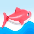 Заводная игрушка водоплавающая «Акулёнок», цвета МИКС - Фото 8