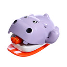 Заводная игрушка водоплавающая «Бегемотик», цвета МИКС - фото 321057484