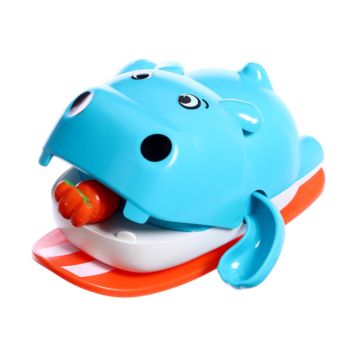 Заводная игрушка водоплавающая «Бегемотик», цвета МИКС - фото 1909509083