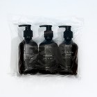 Дозатор для шампуня, бальзама, геля для душа Bathroom collection, 250 мл (комплект 3 шт) - фото 24569470