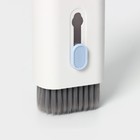 Мультифункциональный набор для чистки узких мест с распылителем и зажимом для клавиш Raccoon, цвет белый - Фото 2