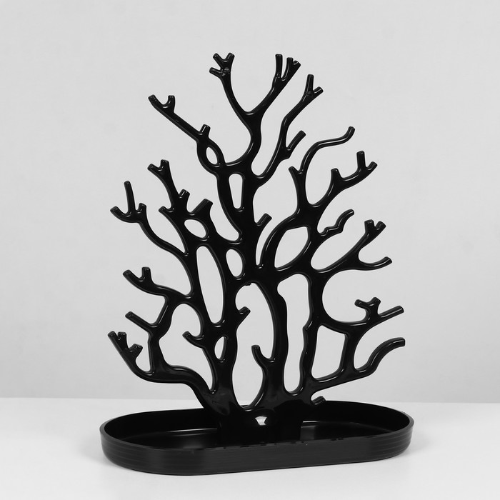 Подставка для украшений «Дерево», 24×12×30 см, цвет чёрный - фото 1908043911