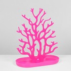 Подставка для украшений «Дерево», 24×12×30 см, цвет розовый - фото 8985991