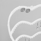 Подставка для украшений «Сердце», 31 место, 13.5×24×30 см, белая - Фото 2