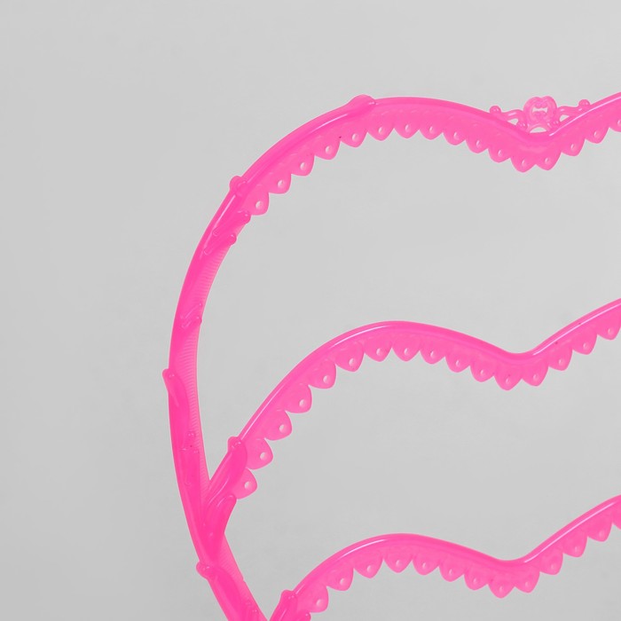 Подставка для украшений "Сердце". 31 место, 13,5x24x30 см, цвет розовый