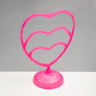 Подставка для украшений «Сердце», 31 место, 13.5×24×30 см, розовая - Фото 2