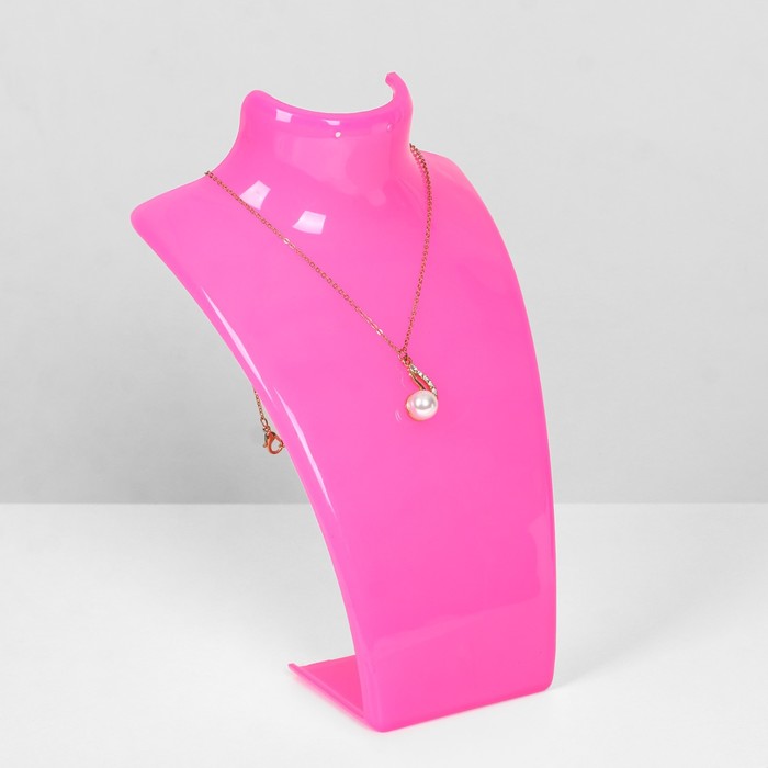 Бюст для украшений, 12×10×20 см, цвет розовый - фото 1906597769