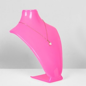 Бюст для украшений, 21x13x33 см, цвет розовый