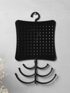 Органайзер для украшений QF, с крючком, 60 пар, 6 крючков, пластик, 20×0.5×35 см, чёрный - Фото 3