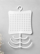 Органайзер для украшений QF, с крючком, 60 пар, 6 крючков, пластик, 20×0.5×35 см, белый - Фото 3