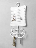 Органайзер для украшений QF, с крючком, 60 пар, 6 крючков, пластик, 20×0.5×35 см, белый - Фото 4