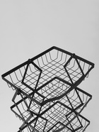 Накопитель складной на колесах, 5 полок, 35.3×27.3×94.6 см, чёрный - Фото 8