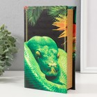 Сейф-книга дерево кожзам "Змея в джунглях" 3D тиснение 21х13х5 см - Фото 3