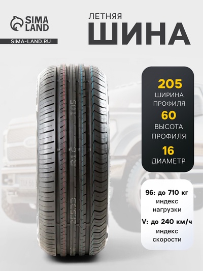 Шина летняя SONIX Ecopro 99 205/60 R=16 96V