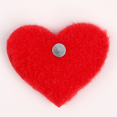 Магнит «Сердечко», 6 см, цвет МИКС