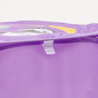 Корзина для хранения игрушкек с крышкой «Единорожик», 42 х 42 х 42 см, фиолетовая - Фото 3