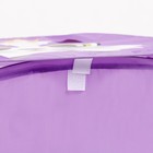 Корзина для хранения с крышкой «Котик», 42 х 42 х 42 см, фиолетовая - фото 11155720