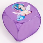 Корзина для хранения игрушкек «Волшебный единорог», 45 х 45 х 43 см, фиолетовая - фото 4140186
