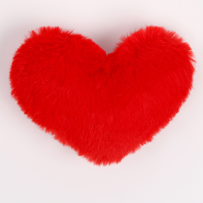 Мягкий магнит «Любовь» в виде сердца, с пайетками, 10 см, цвет красный