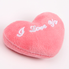 Мягкий магнит «Я люблю тебя» в виде сердца, 9 см, цвет розовый - фото 9373389