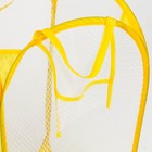 Корзина для хранения игрушек «Давай играть», 57×34×34 см, жёлтая - Фото 3