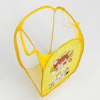 Корзина для хранения игрушек «Давай играть», 57×34×34 см, жёлтая - Фото 4