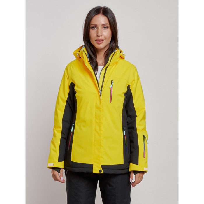 Куртка горнолыжная женская, размер 50, цвет жёлтый