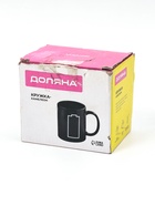 УЦЕНКА Кружка-хамелеон керамическая Доляна «Заряд энергии», 350 мл, чёрная - Фото 8