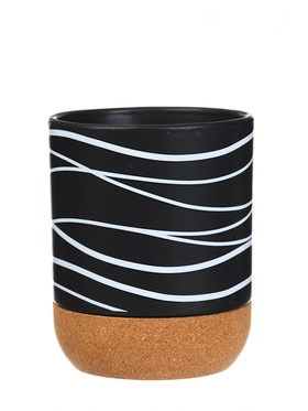 Кружка керамическая с пробковым дном «Геометрия», 400 мл