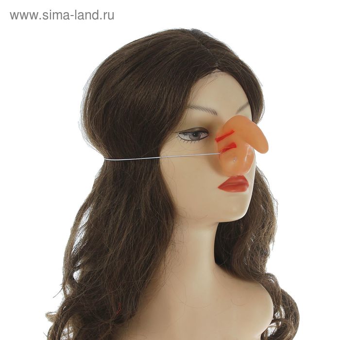 Нос на резинке, острый - Фото 1