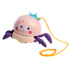 Заводная игрушка «Крабик», водоплавающая, цвета МИКС - фото 4419098