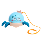 Заводная игрушка «Крабик», водоплавающая, цвета МИКС - фото 4419103