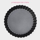 Форма для выпечки Доляна «Жаклин», d=13 см, разъёмная, антипригарное покрытие, чёрная - Фото 2