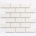 Мозаика керамогранитная Bonaparte Brick White, 287,5x292x6 мм - фото 301411679