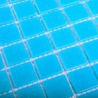 Мозаика стеклянная Bonaparte  Simple Blue, на бумаге, 327x327x4 мм - Фото 3
