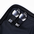 Набор «Мастер К.», 9 предметов: приборы на 2 персоны, термос 1 л, кружка 180 мл, фонарь, нержавеющая сталь - Фото 4