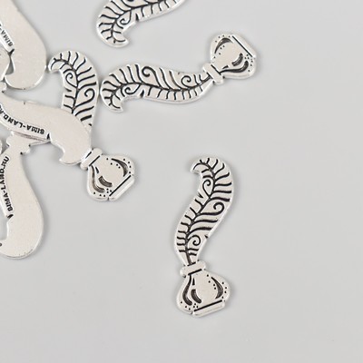 Декор металл для творчества «Перо в чернильнице», 2.5×1.6 см